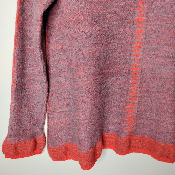Crea Concept Wool Sweater Textured Knit | Made in Italy Artsy Minimalist - Picture 4 of 10
